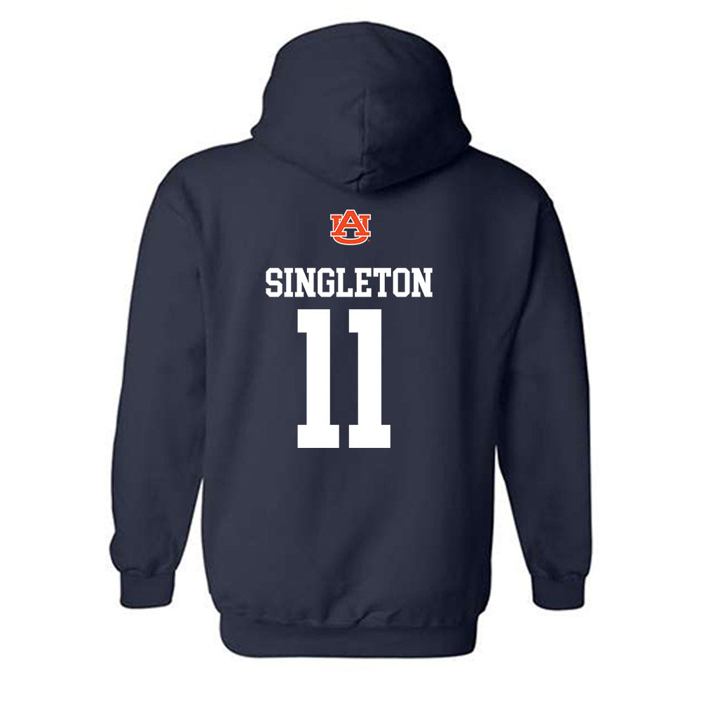 Auburn - NCAA Football : Keshaun Singleton - Replica Shersey Hooded Sweatshirt-1