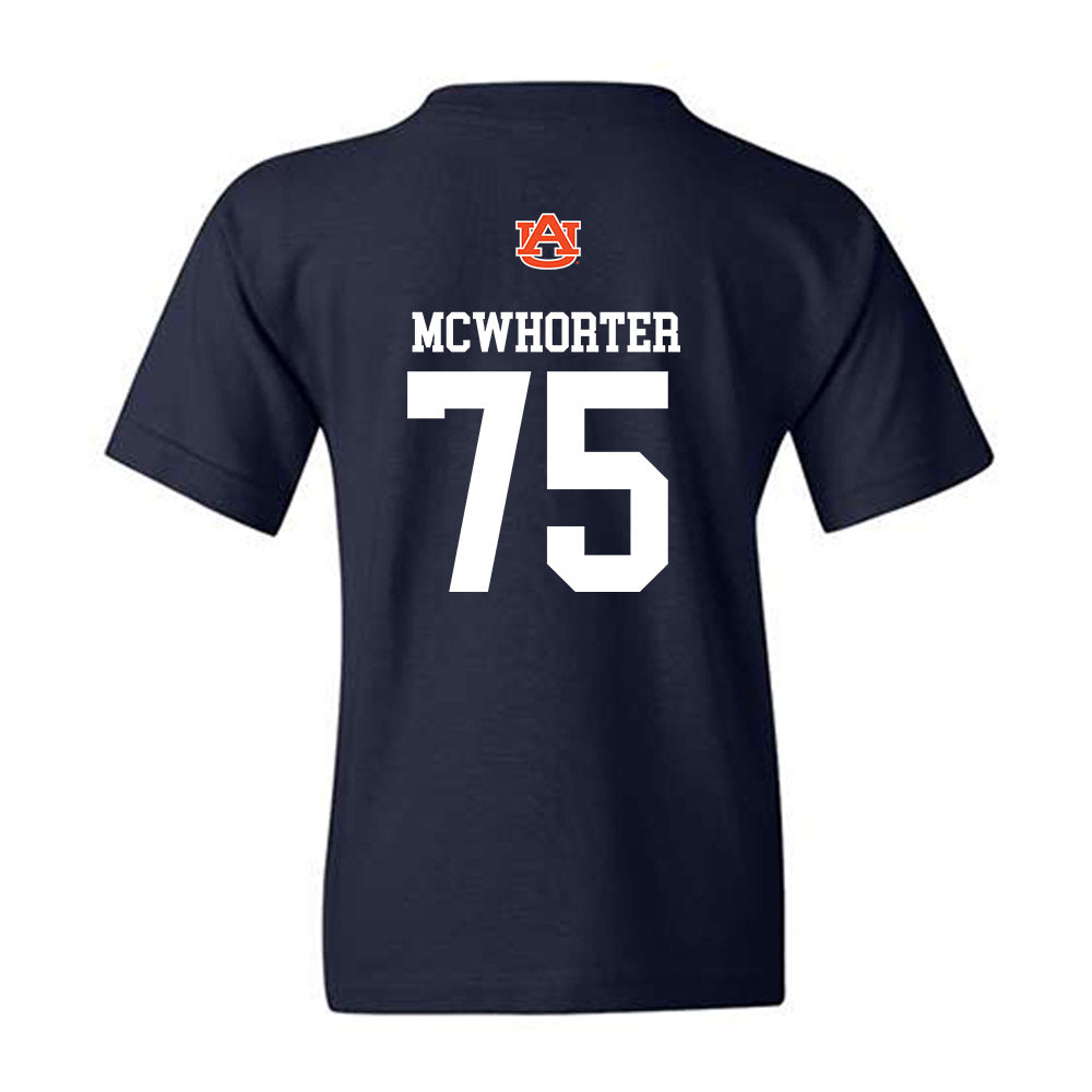 Auburn - NCAA Football : Bear McWhorter - Replica Shersey Youth T-Shirt-1