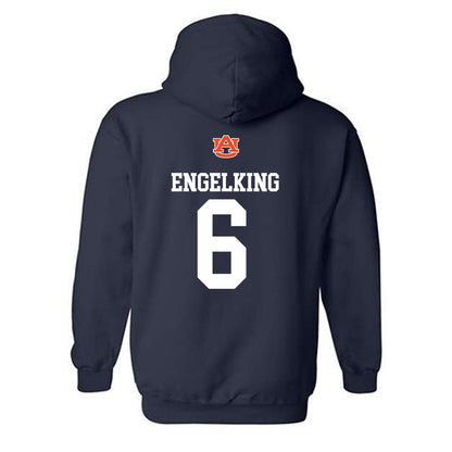 Auburn - NCAA Women's Soccer : Holly Engelking - Replica Shersey Hooded Sweatshirt-1
