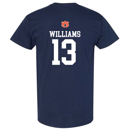 Auburn - NCAA Men's Basketball : Corey Williams - Replica Shersey T-Shirt-1