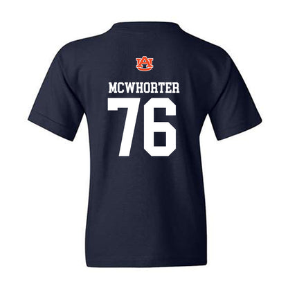 Auburn - NCAA Football : Bear McWhorter - Replica Shersey Youth T-Shirt-1