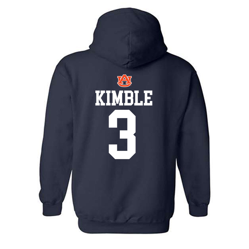 Auburn - NCAA Men's Basketball : George Kimble - Replica Shersey Hooded Sweatshirt-1