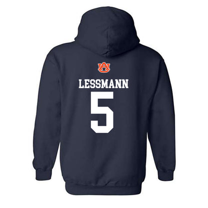 Auburn - NCAA Softball : georgia lessmann - Replica Shersey Hooded Sweatshirt-1