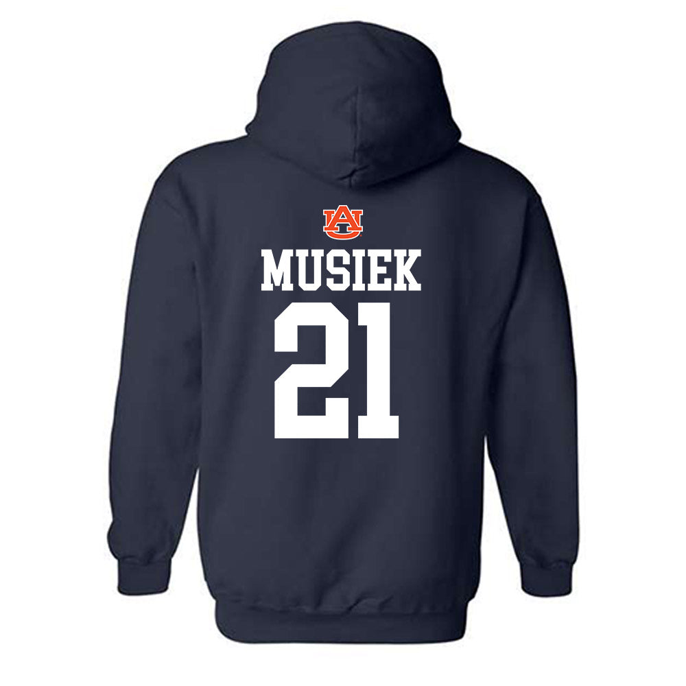 Auburn - NCAA Women's Soccer : Emma Musiek - Replica Shersey Hooded Sweatshirt-1