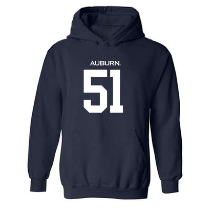 Auburn - NCAA Football : Kail Ellis - Replica Shersey Hooded Sweatshirt-0