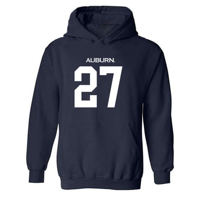 Auburn - NCAA Softball : Peyton Valentine - Replica Shersey Hooded Sweatshirt-0