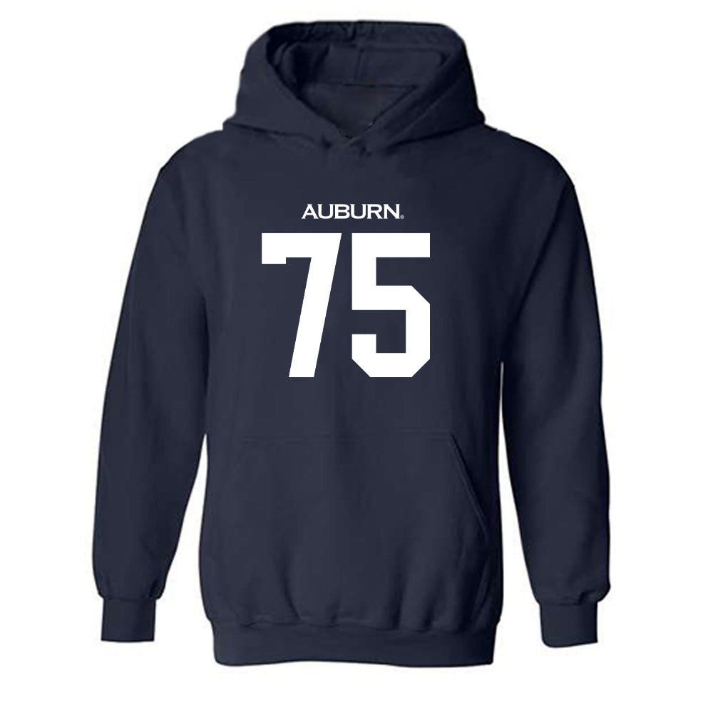 Auburn - NCAA Football : Bear McWhorter - Replica Shersey Hooded Sweatshirt-0