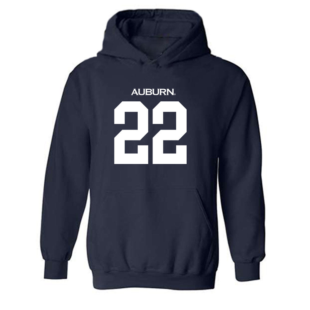 Auburn - NCAA Baseball : Connor Gatwood - Replica Shersey Hooded Sweatshirt-0