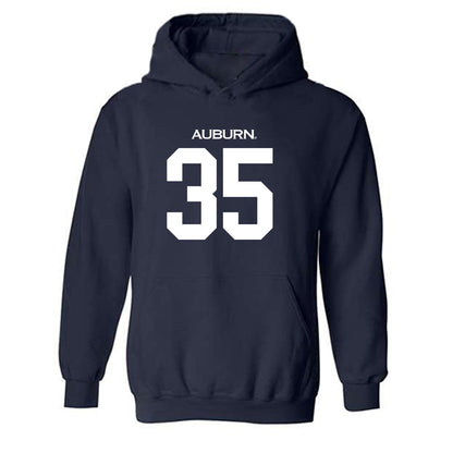 Auburn - NCAA Football : Dallas Walker IV - Replica Shersey Hooded Sweatshirt-0
