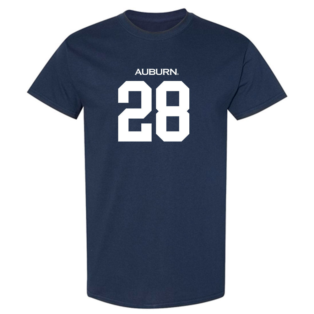 Auburn - NCAA Baseball : Carson Liedel - Replica Shersey T-Shirt-0