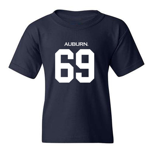 Auburn - NCAA Football : Jacob Strand - Replica Shersey Youth T-Shirt-0