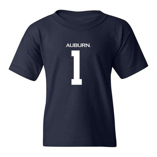 Auburn - NCAA Men's Basketball : Kevin Overton - Replica Shersey Youth T-Shirt-0