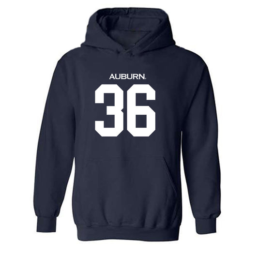 Auburn - NCAA Baseball : Jackson Sanders - Replica Shersey Hooded Sweatshirt-0