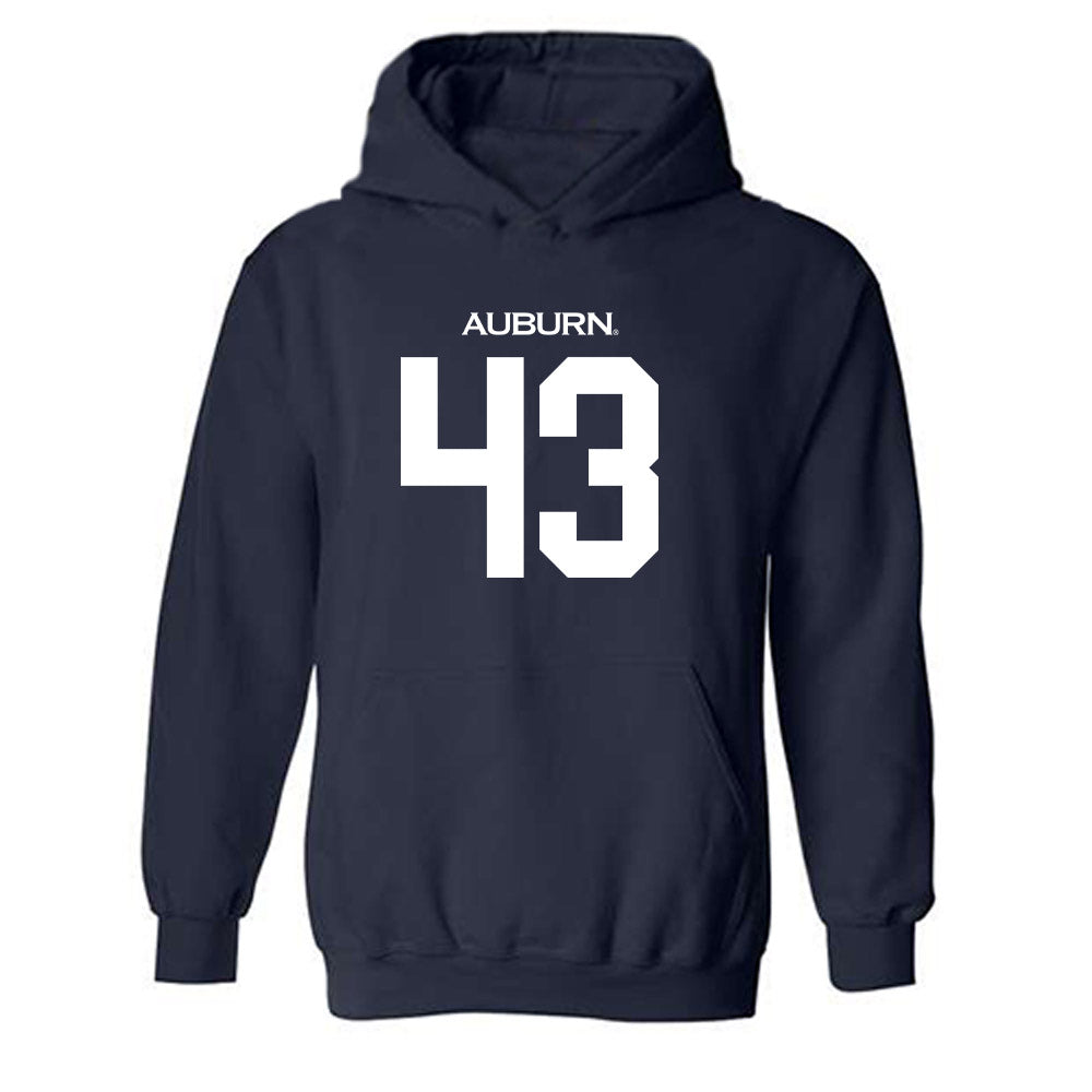 Auburn - NCAA Baseball : Alex Petrovic - Replica Shersey Hooded Sweatshirt