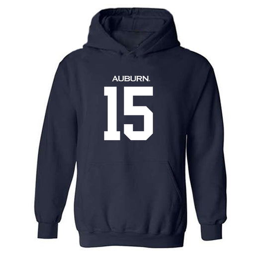 Auburn - NCAA Football : Brian Williams Jr. - Replica Shersey Hooded Sweatshirt-0