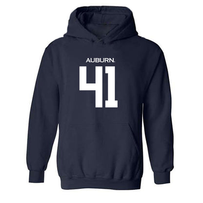 Auburn - NCAA Football : Jared Smith - Replica Shersey Hooded Sweatshirt-0