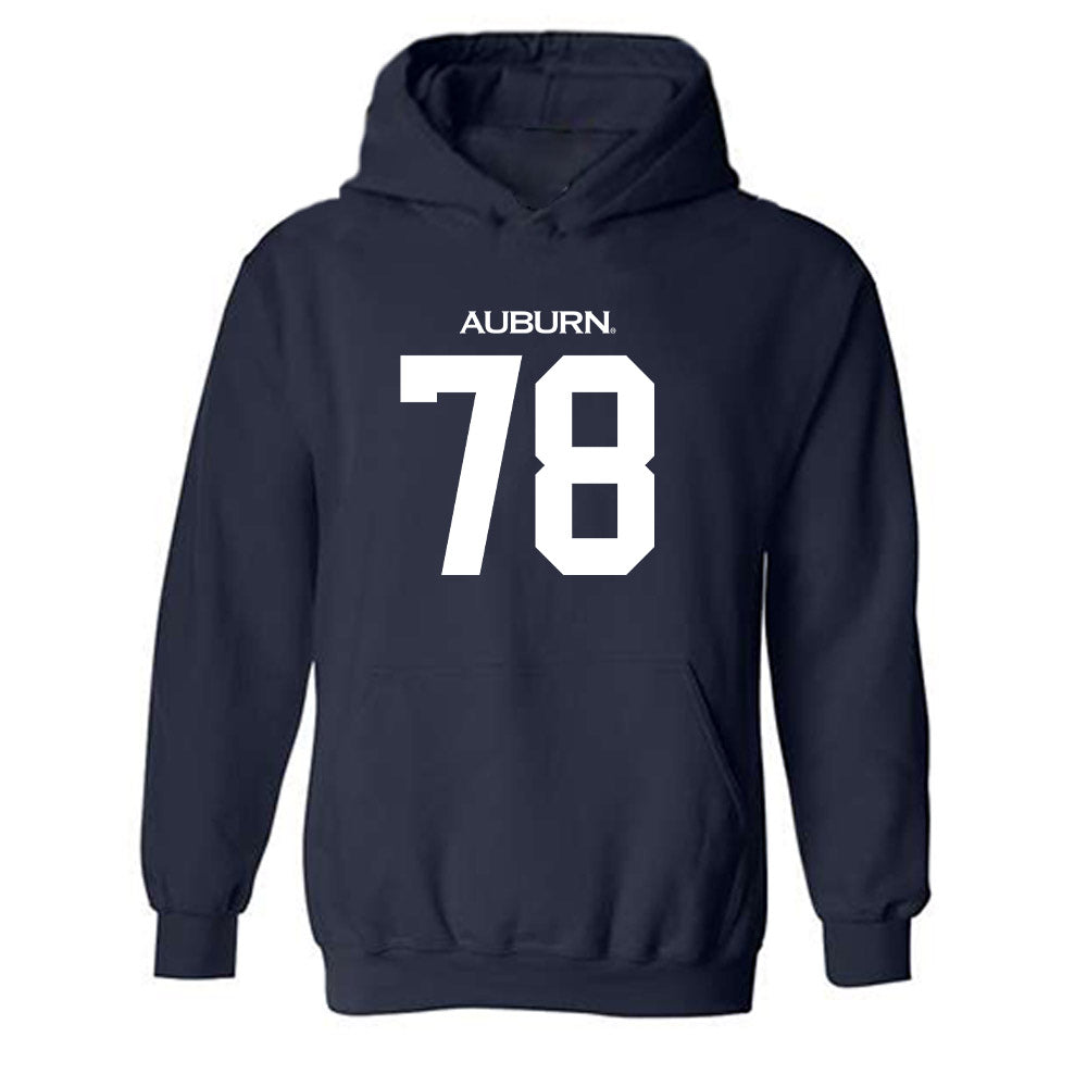 Auburn - NCAA Football : Mason Mathis - Replica Shersey Hooded Sweatshirt-0