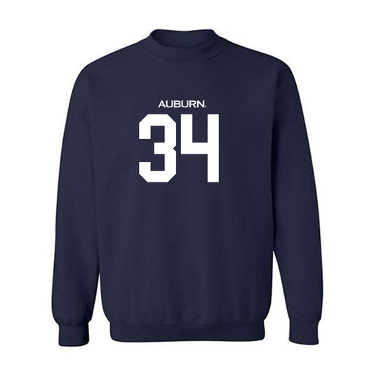 Auburn - NCAA Baseball : Logan Gregorio - Replica Shersey Crewneck Sweatshirt-0