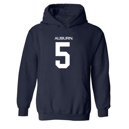Auburn - NCAA Men's Basketball : Kaden Magwood - Replica Shersey Hooded Sweatshirt-0