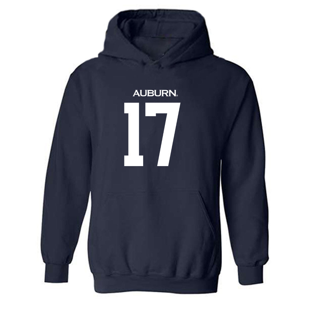 Auburn - NCAA Baseball : Mason McCraine - Replica Shersey Hooded Sweatshirt-0