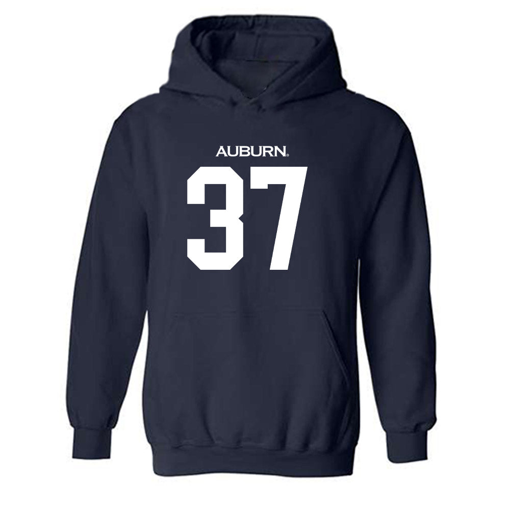 Auburn - NCAA Baseball : Trevor Booton - Replica Shersey Hooded Sweatshirt-0