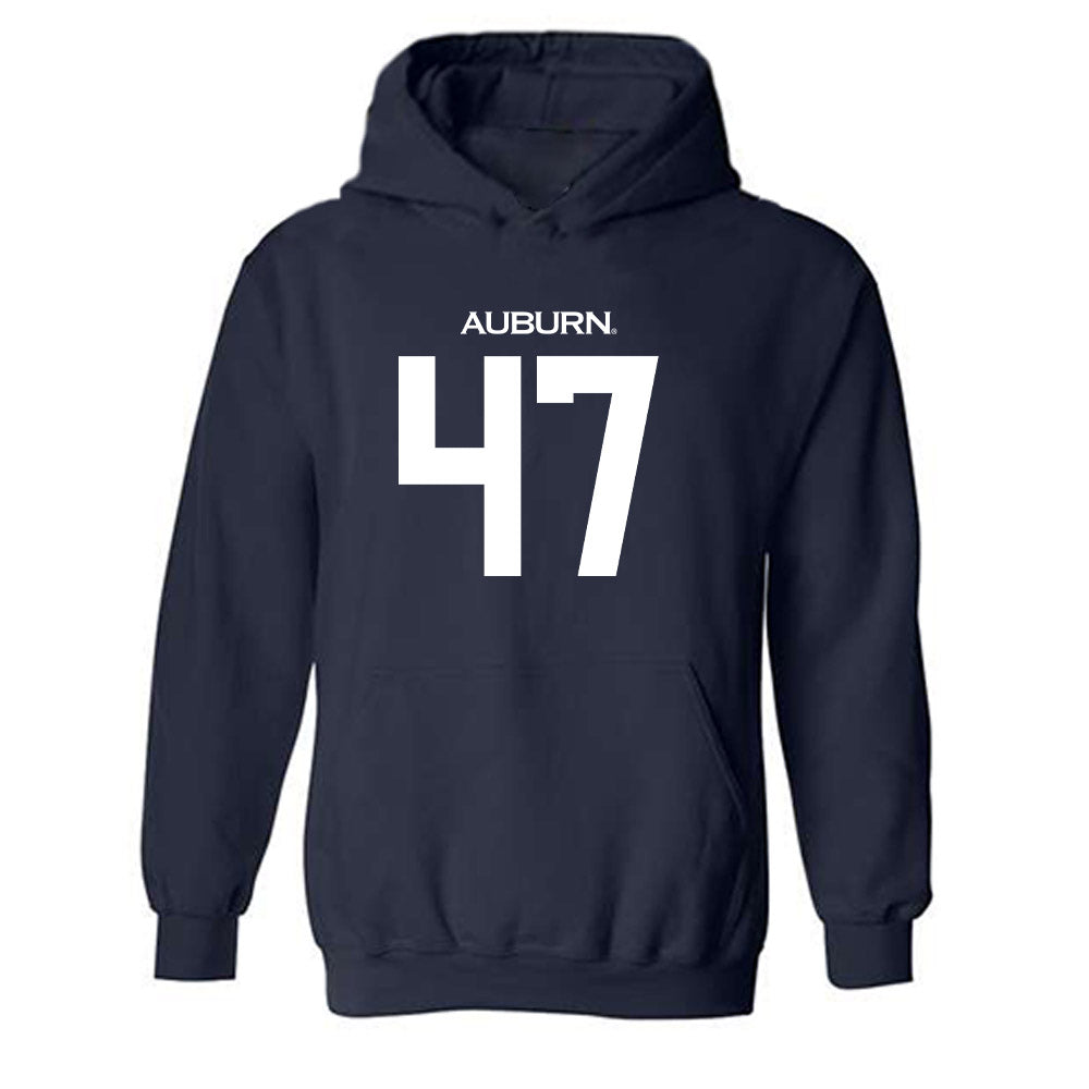 Auburn - NCAA Football : Travis Wakefield - Replica Shersey Hooded Sweatshirt-0