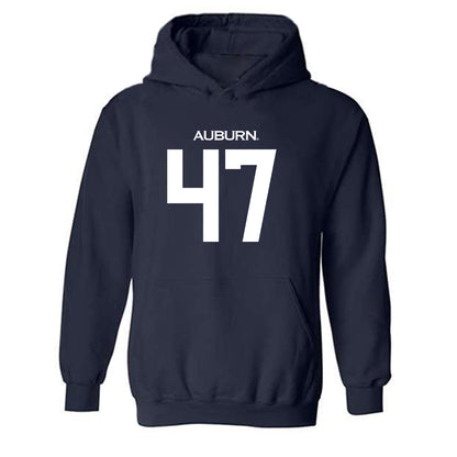 Auburn - NCAA Football : Travis Wakefield - Replica Shersey Hooded Sweatshirt-0