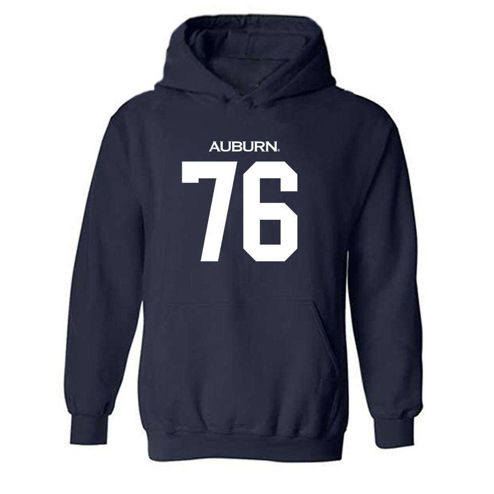 Auburn - NCAA Football : Bear McWhorter - Replica Shersey Hooded Sweatshirt-0