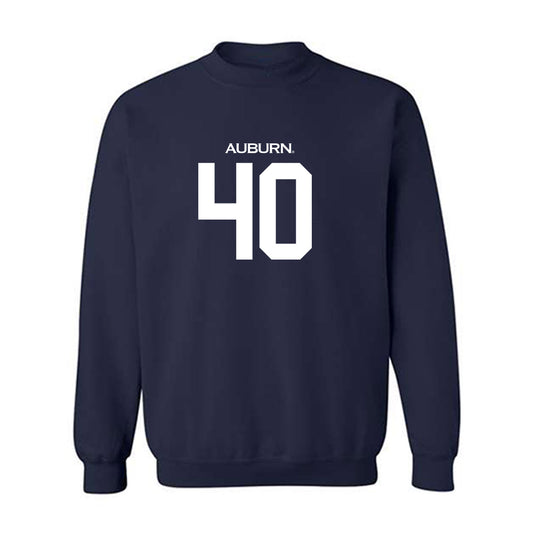 Auburn - NCAA Baseball : Wade Shelley - Replica Shersey Crewneck Sweatshirt-0