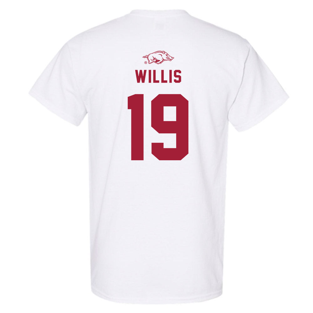 Arkansas - NCAA Baseball : Carson Willis - Replica Shersey T-Shirt-1
