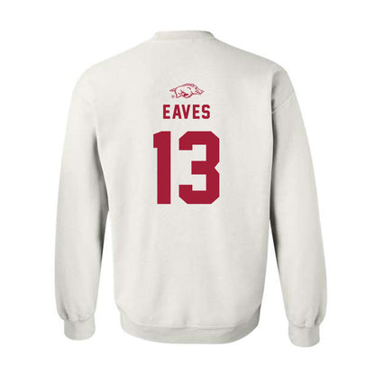 Arkansas - NCAA Baseball : Steele Eaves - Replica Shersey Crewneck Sweatshirt-1