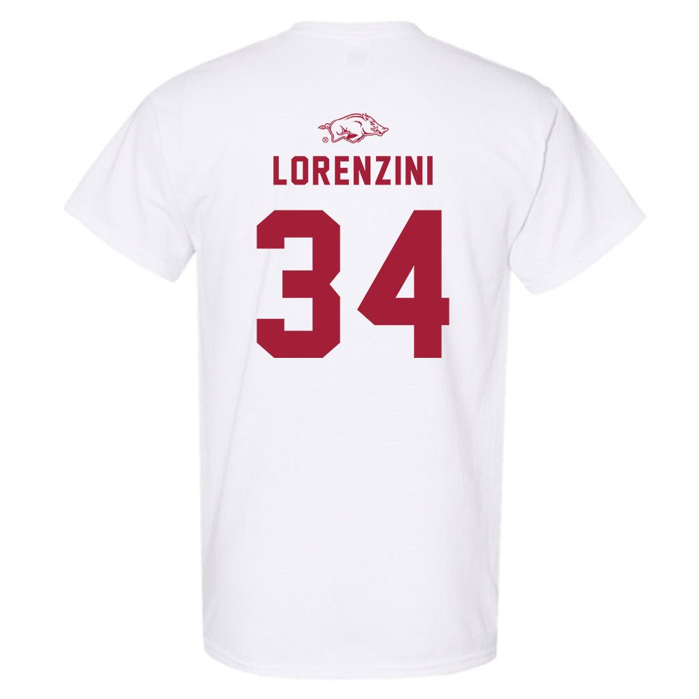Arkansas - NCAA Baseball : Joey Lorenzini - Replica Shersey T-Shirt-1