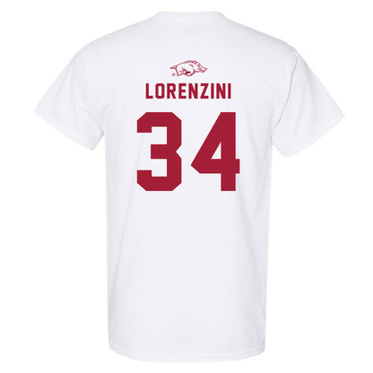 Arkansas - NCAA Baseball : Joey Lorenzini - Replica Shersey T-Shirt-1