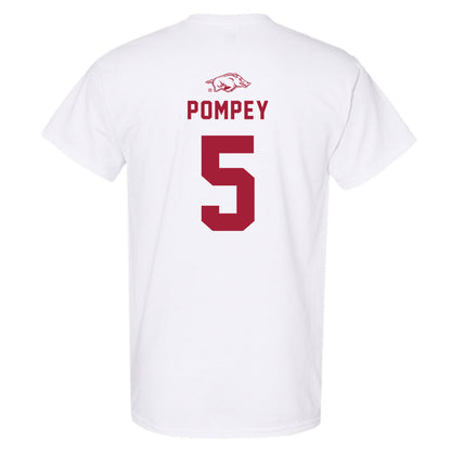 Arkansas - NCAA Baseball : TJ Pompey - Replica Shersey T-Shirt-1