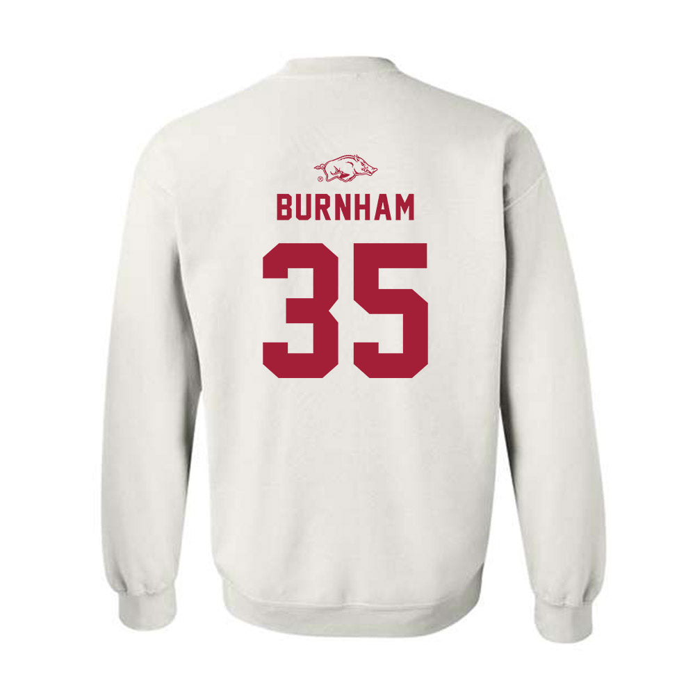 Arkansas - NCAA Baseball : Ty Burnham - Replica Shersey Crewneck Sweatshirt-1