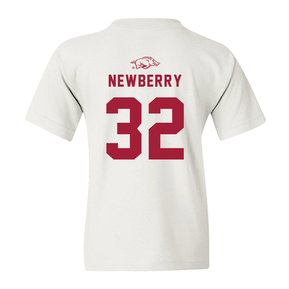 Arkansas - NCAA Baseball : Trystan Newberry - Replica Shersey Youth T-Shirt-1