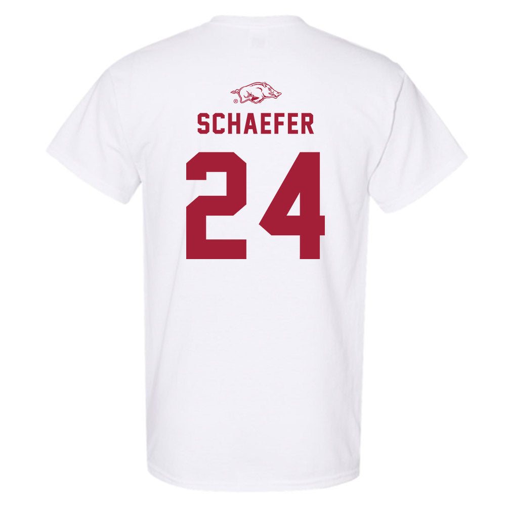Arkansas - NCAA Baseball : Landon Schaefer - Replica Shersey T-Shirt-1