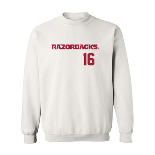 Arkansas - NCAA Baseball : Christian Turner - Replica Shersey Crewneck Sweatshirt-0