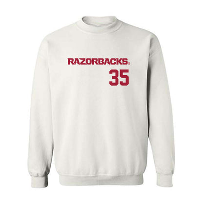 Arkansas - NCAA Baseball : Ty Burnham - Replica Shersey Crewneck Sweatshirt-0