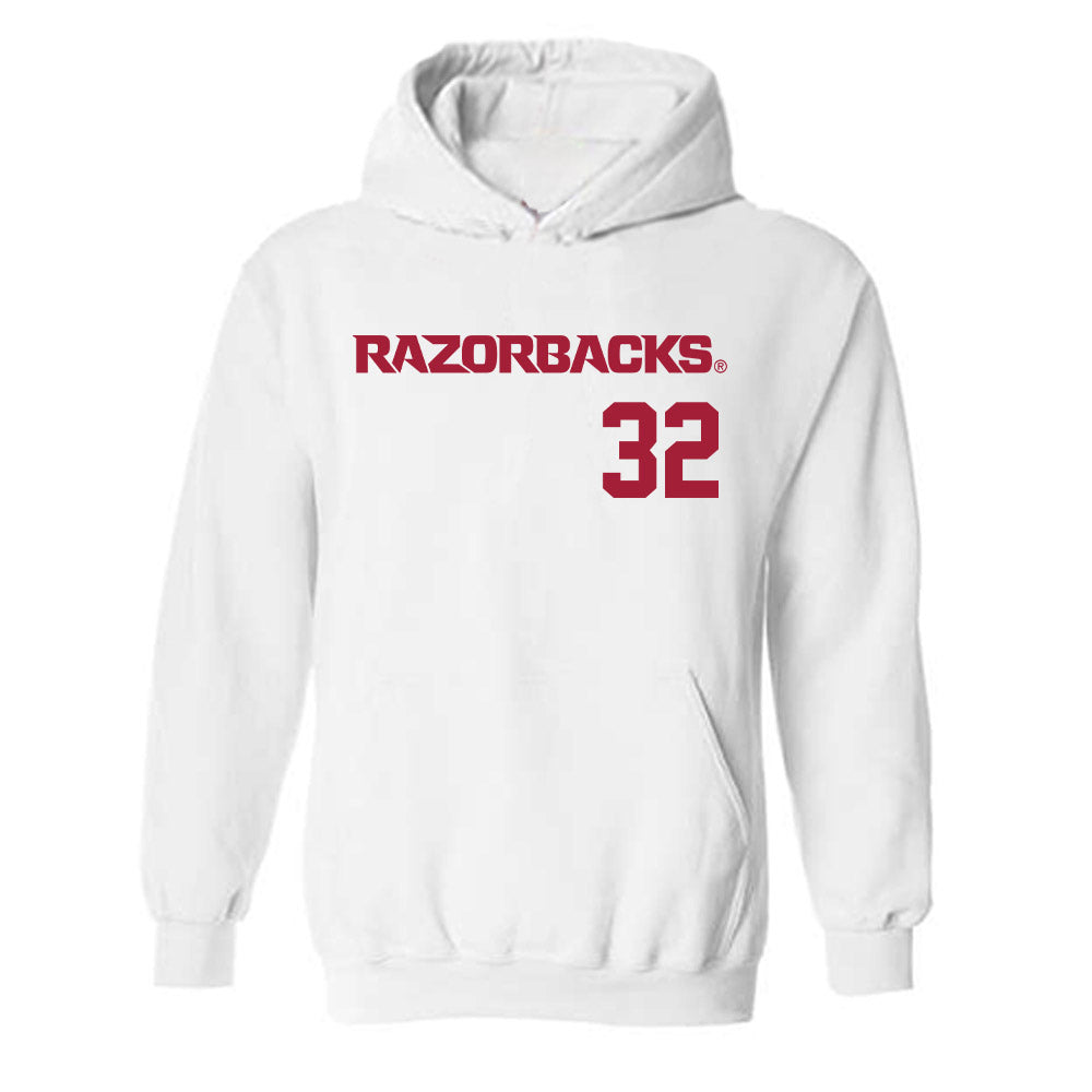 Arkansas - NCAA Baseball : Trystan Newberry - Replica Shersey Hooded Sweatshirt-0