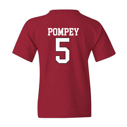 Arkansas - NCAA Baseball : TJ Pompey - Replica Shersey Youth T-Shirt Replica Shersey-1