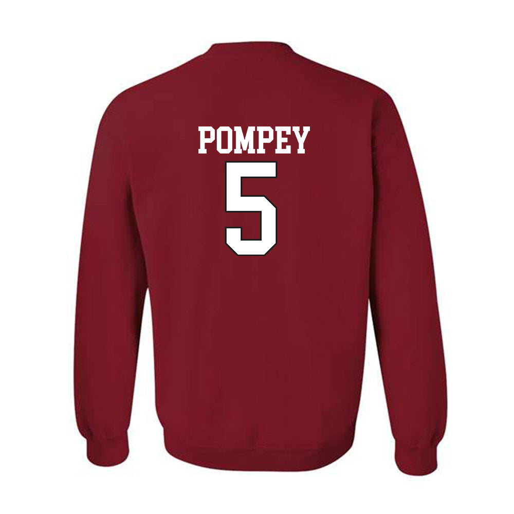Arkansas - NCAA Baseball : TJ Pompey - Replica Shersey Crewneck Sweatshirt Replica Shersey-1