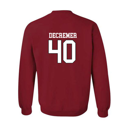 Arkansas - NCAA Baseball : James DeCremer - Replica Shersey Crewneck Sweatshirt Replica Shersey-1