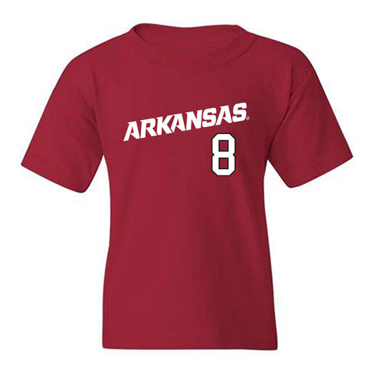 Arkansas - NCAA Baseball : Camden Kozeal - Replica Shersey Youth T-Shirt Replica Shersey-0