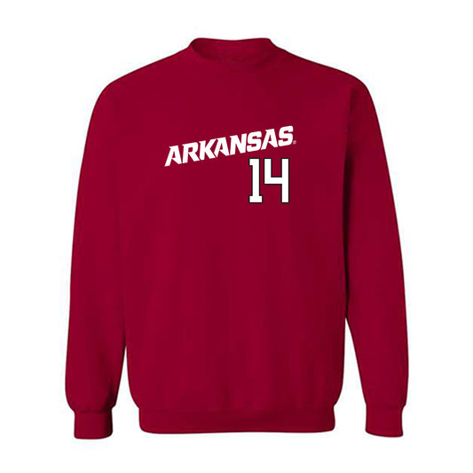 Arkansas - NCAA Baseball : Mark Brissey - Replica Shersey Crewneck Sweatshirt Replica Shersey-0