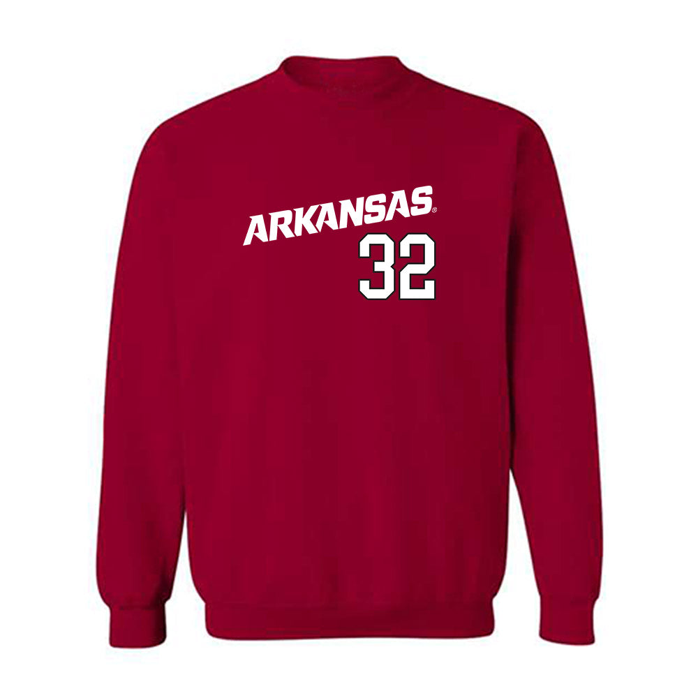 Arkansas - NCAA Baseball : Trystan Trystan - Replica Shersey Crewneck Sweatshirt Replica Shersey-0