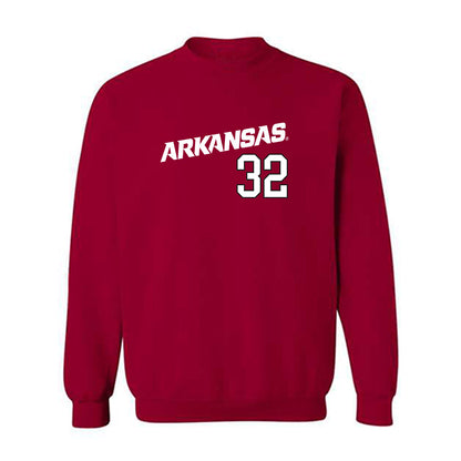 Arkansas - NCAA Baseball : Trystan Trystan - Replica Shersey Crewneck Sweatshirt Replica Shersey-0