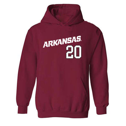 Arkansas - NCAA Baseball : Max Holland - Replica Shersey Hooded Sweatshirt Replica Shersey-0