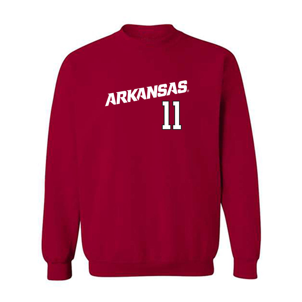 Arkansas - NCAA Baseball : Luke Cornelison - Replica Shersey Crewneck Sweatshirt Replica Shersey-0