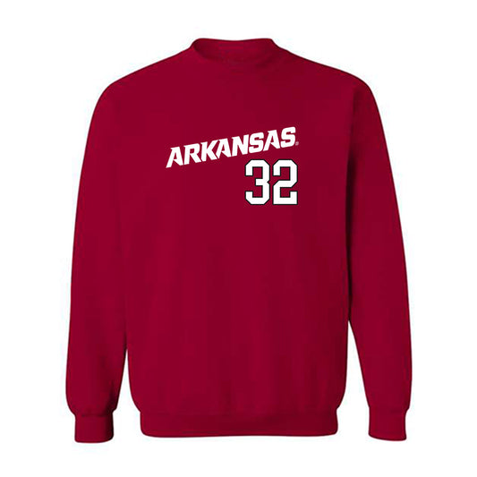 Arkansas - NCAA Baseball : Hunter Dietz - Replica Shersey Crewneck Sweatshirt Replica Shersey